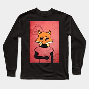 Unique FemaleMask NFT with AnimalEye Color and GrayItem on OpenSea Long Sleeve T-Shirt